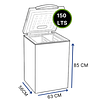 CONGELADOR 150 LTS SOLAR 12/24VDC - Imagen 5