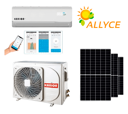 KIT AIRE ACONDICIONADO SOLAR - HIBRIDO 24.000 BTU (FRIO/CALOR) - Imagen 2